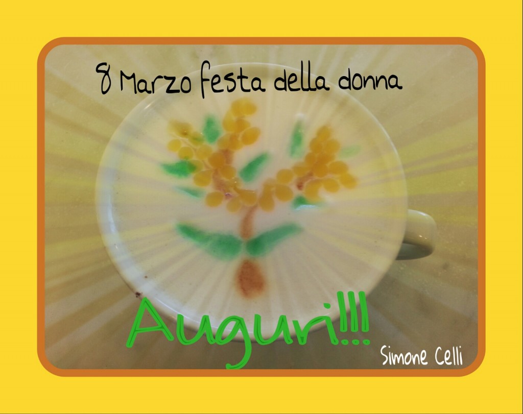 latte art painting per la festa della donna!