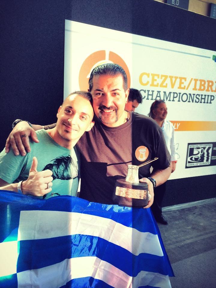 Davide con campione del mondo Stavros Lamprinidis