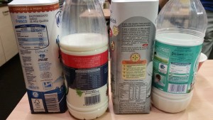 Diverse tipologie di latte