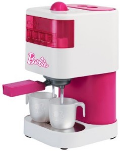 ...a riproduzioni di macchine "home barista" qui nella versione rosa Barbie per piccole Bariste...