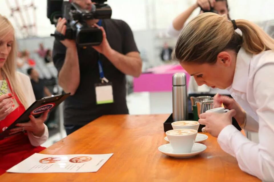 La Campionessa Italiana Latte Art 2014 Chiara Bergonzi