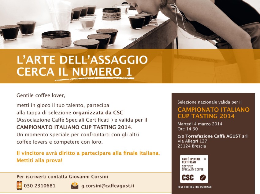 UNA NUOVA DATA PER LE SELEZIONI DEL CAMPIONATO ITALIANO CUP TASTER 2014, A BRESCIA IL 4 MARZO