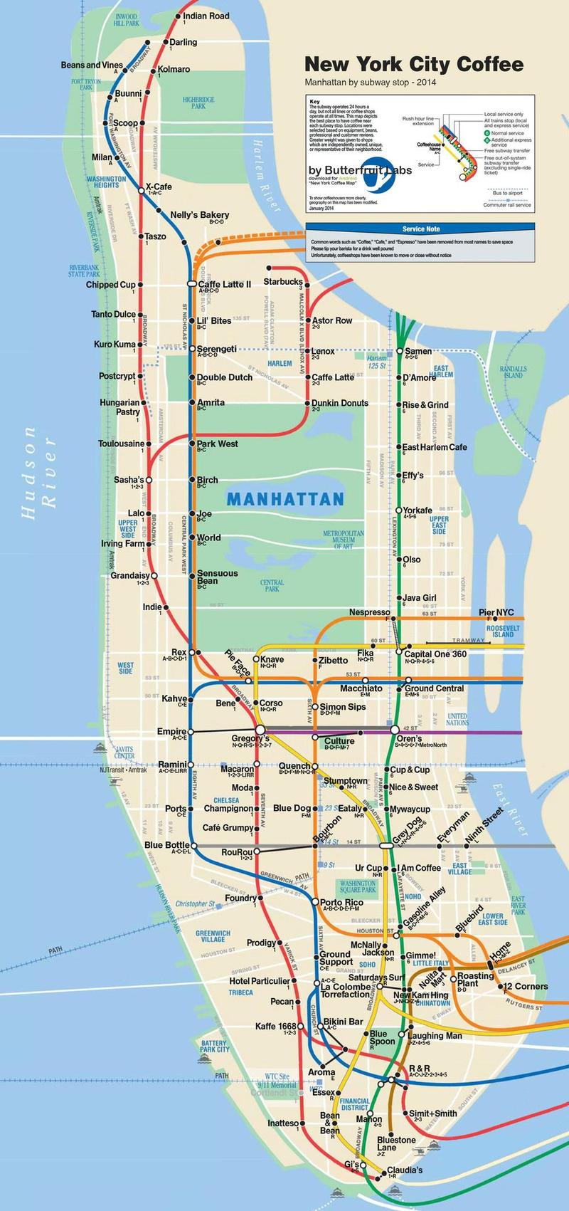 NYC Coffee Map
