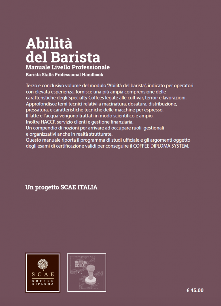 Manuale abilità del barista - livello professionaleManuale abilità del barista - livello professionale