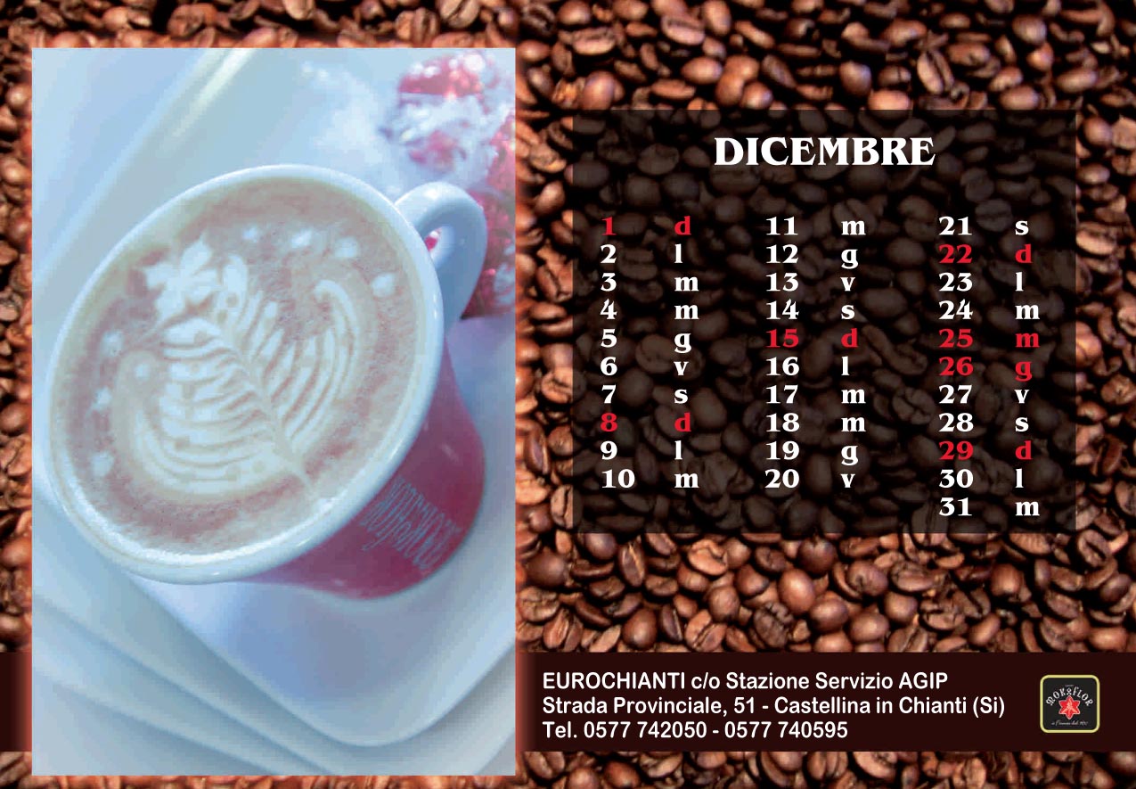 IL CALENDARIO DELLA LATTE ART DI SIMONE CELLI