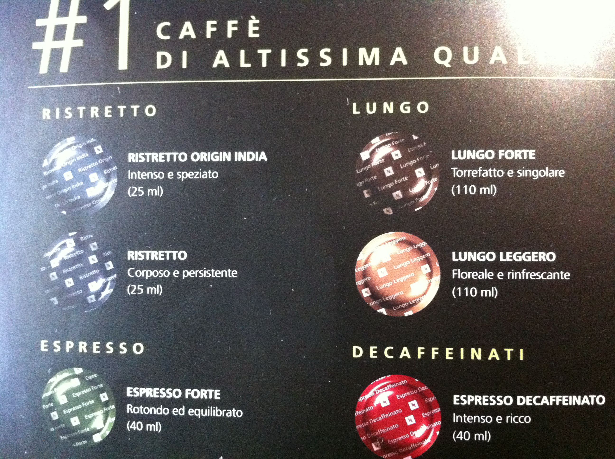 IL CAFFE’ “TORREFATTO” DI NESPRESSO