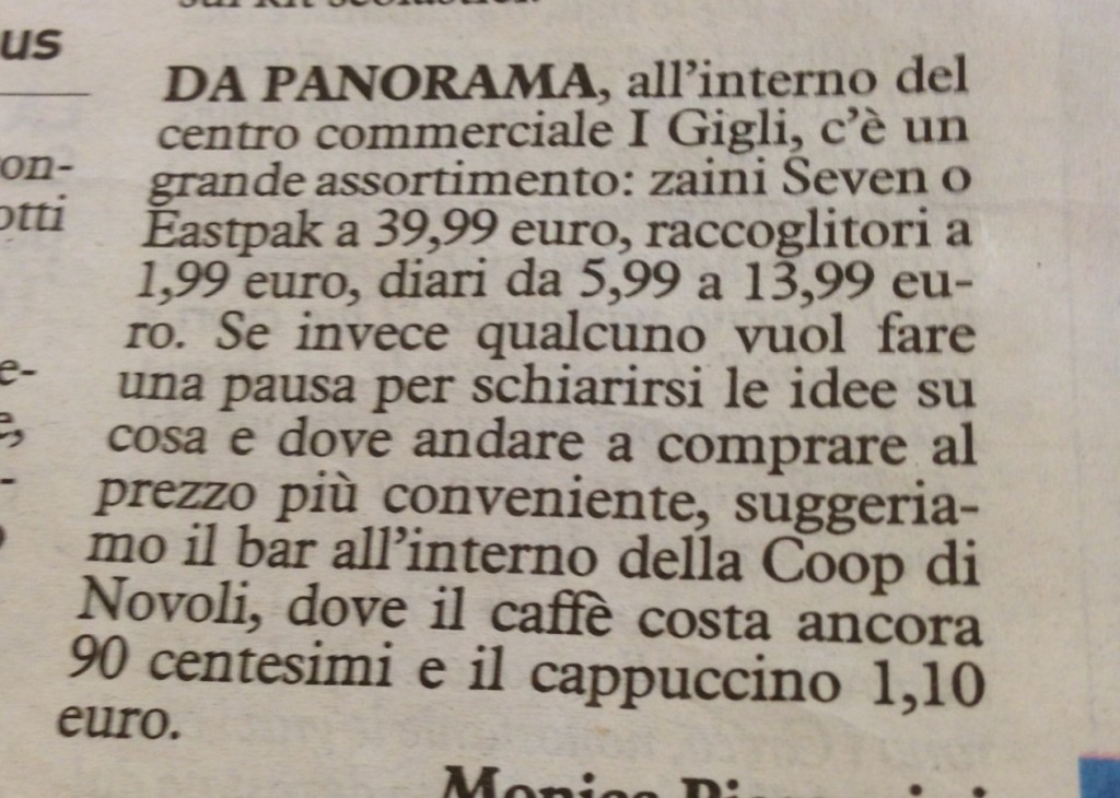 il caffè supereconomico!