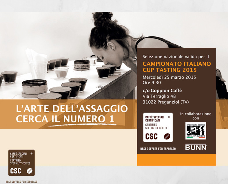 NUOVA TAPPA PER IL CAMPIONATO ITALIANO CUP TASTING, 25 MARZO A TREVISO