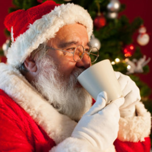 Babbo Natale con il caffè